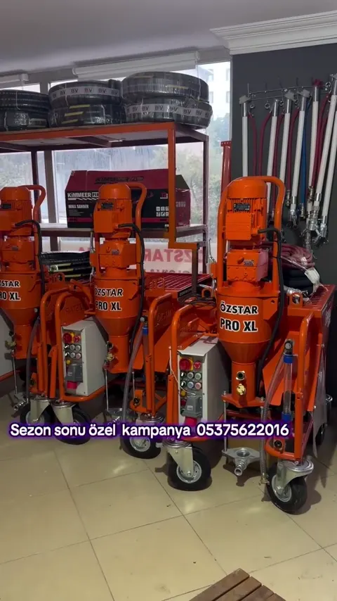Alçı sıva makinesi yedek parça rafları