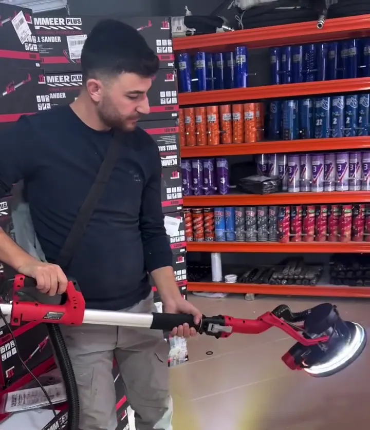 LED aydınlatmalı alçı zımpara makinası tanıtımı
